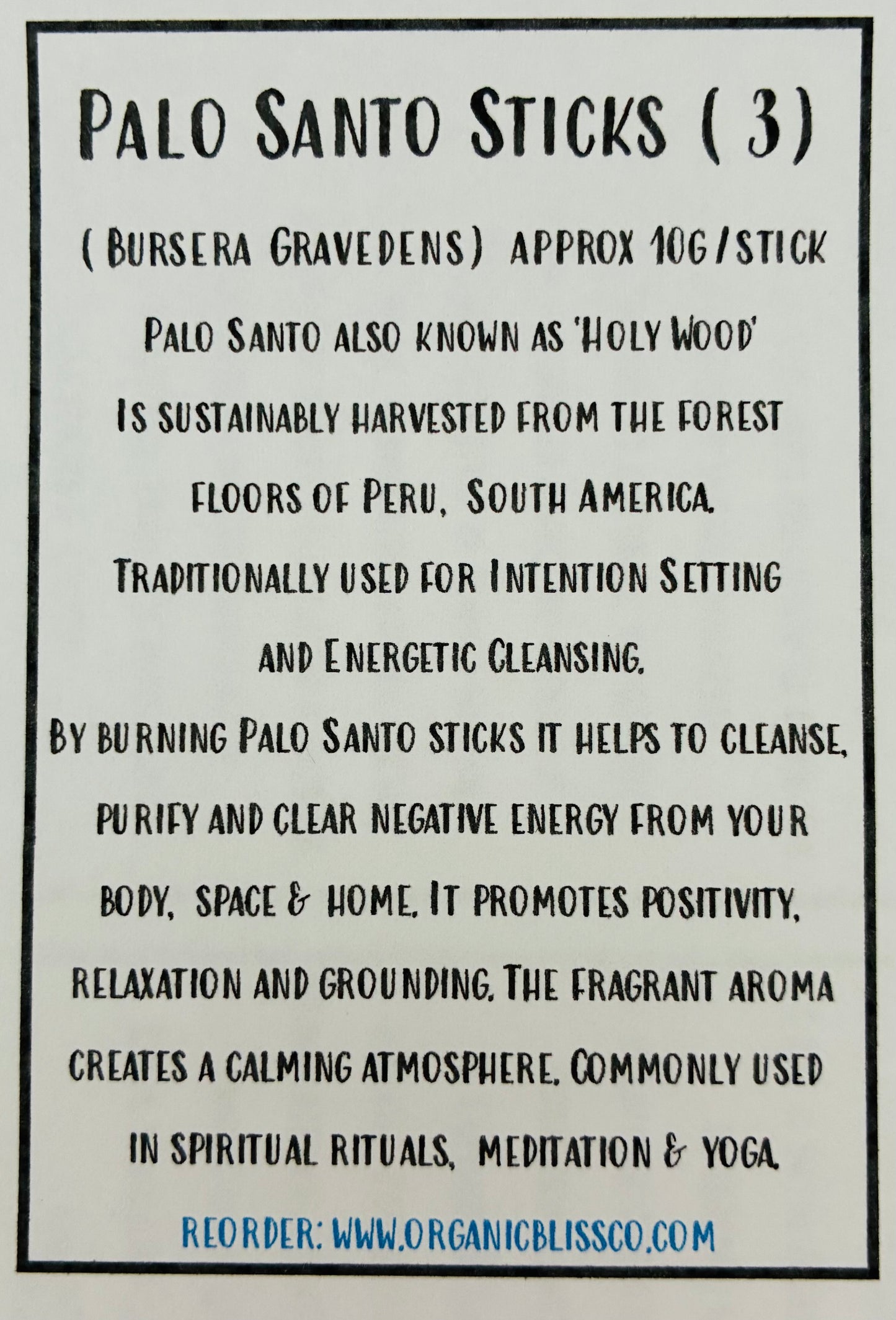 Palo Santo Stick Bundles (3)