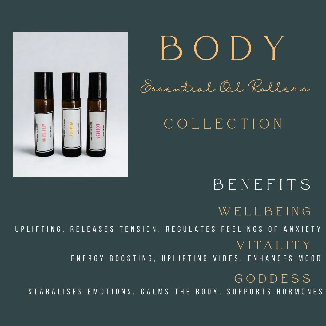 Body Collection Essential Oil Rollers- Trio Pack
