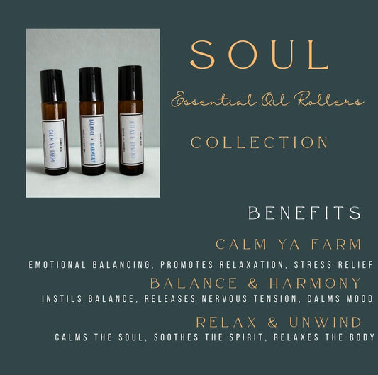 Soul Collection Essential Oil Rollers- Trio Pack